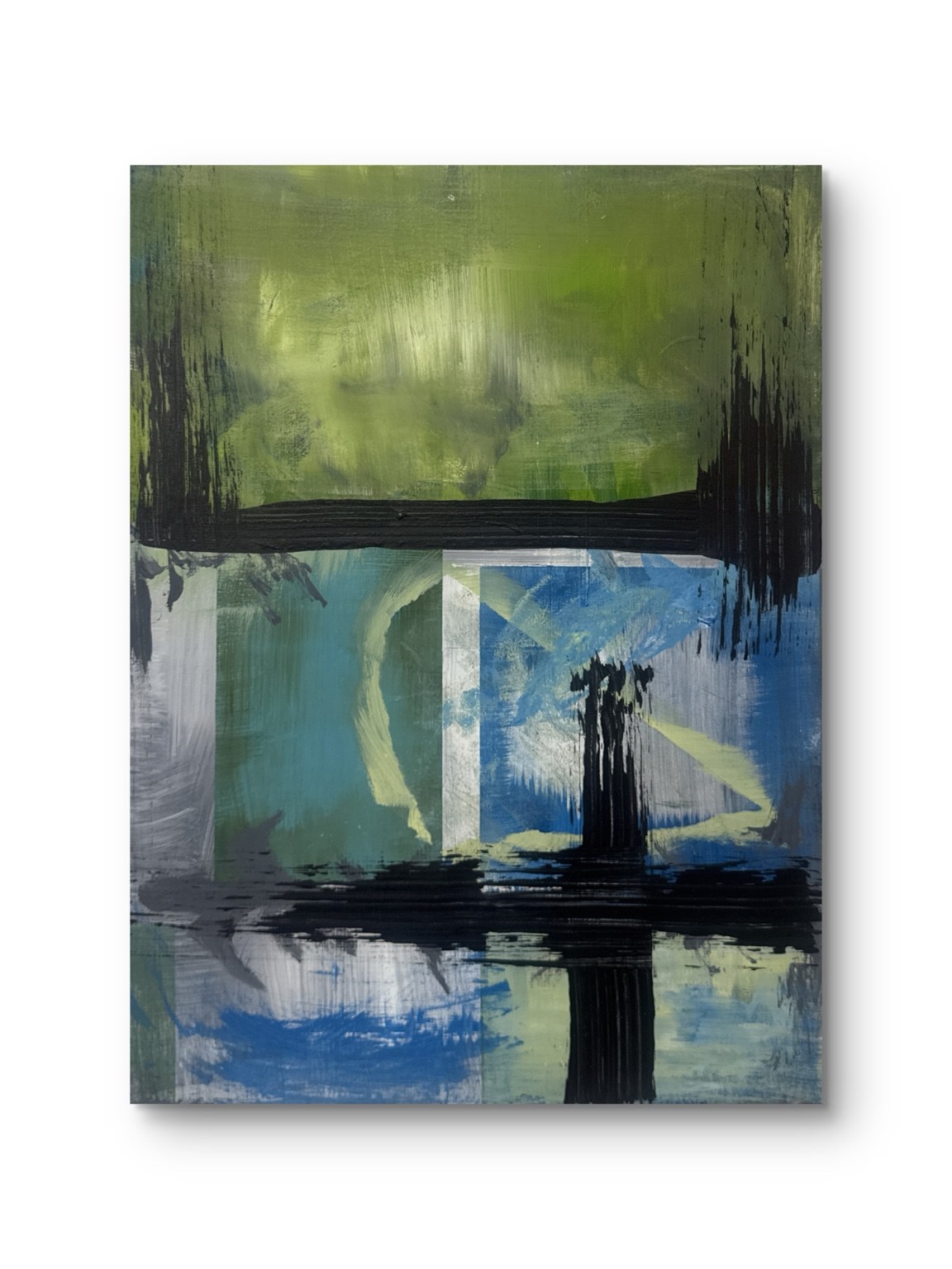 Abstract mixed media painting
